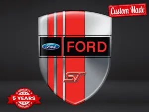Ford Emblema Bombato Finitura Top Etichette Cupola Superiori